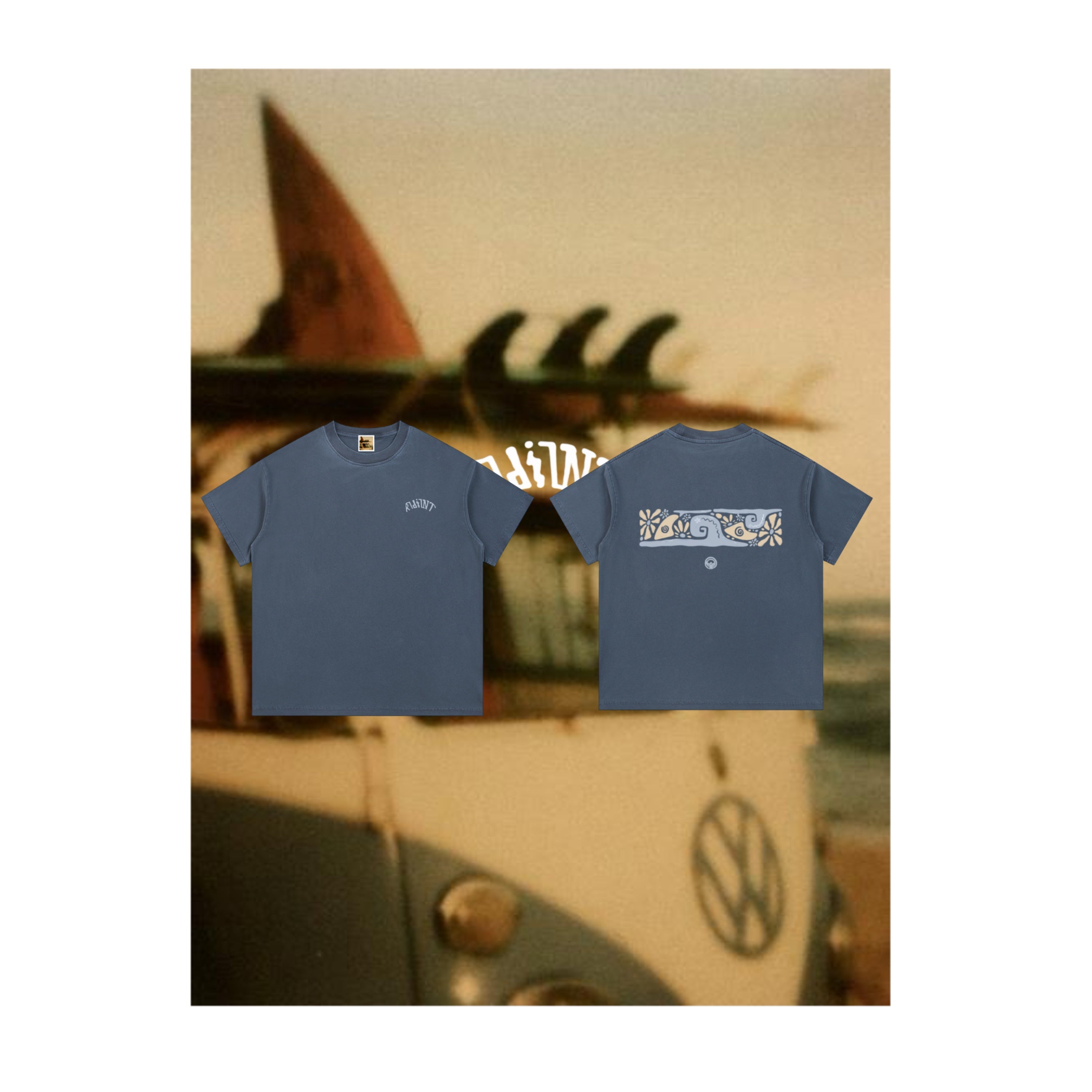 BLUE COASTAL TEE